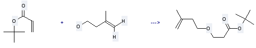 tert-Butyl acrylate can be used to produce 3-(3-methyl-but-3-enyloxy)-propionic acid tert-butyl ester 